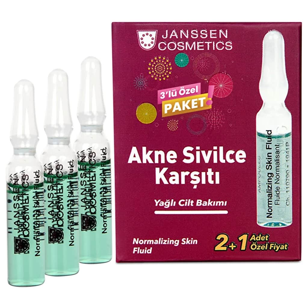 Ампулы против акне для жирной кожи 3 шт. от Janssen Cosmetics