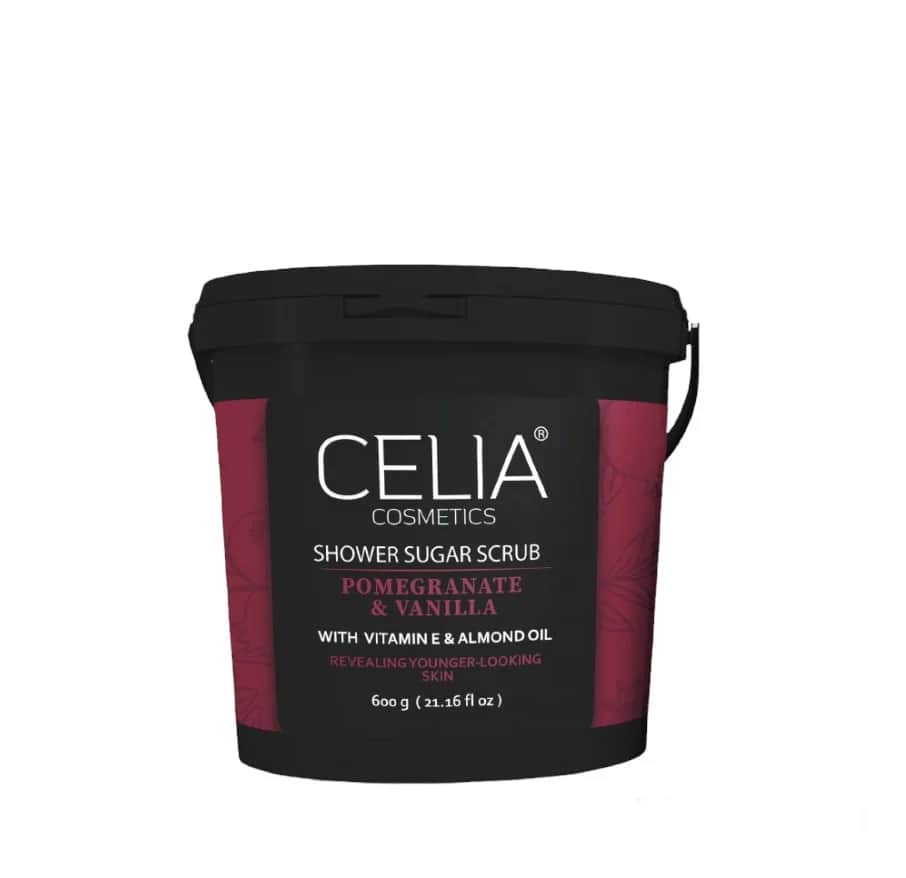 Сахарный скраб для лица и тела с гранатом и ванилью 600г от Celia