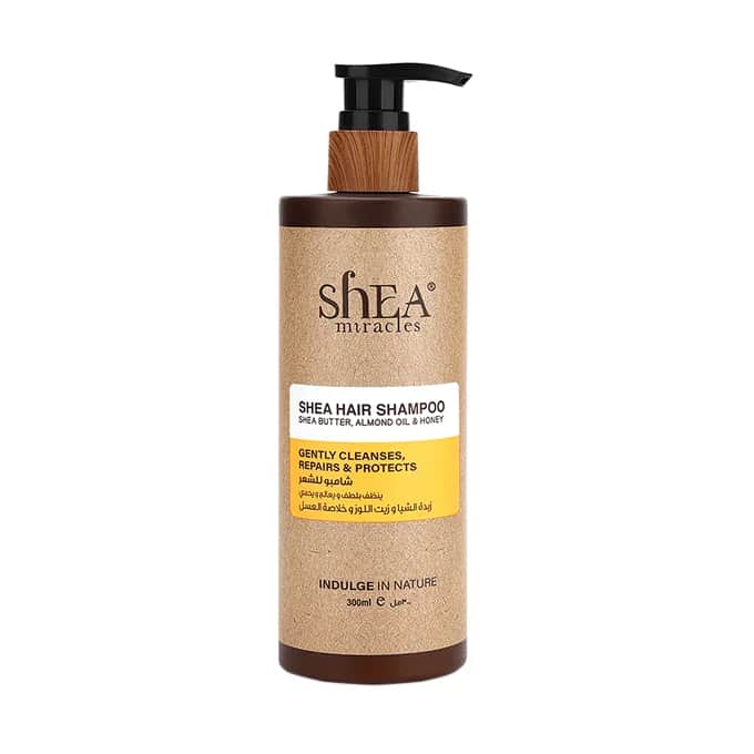 Шампунь для волос с маслом ши, миндальным маслом и медом 300 мл от Shea Miracles