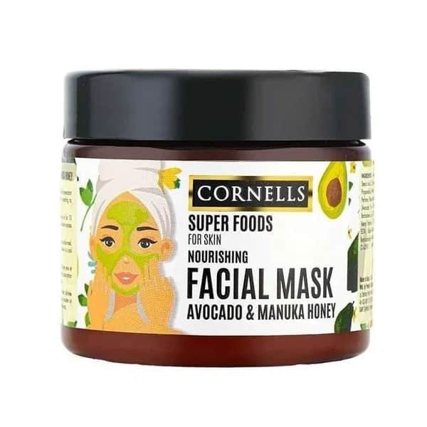 Омолаживающая маска для лица с экстрактом авокадо и медом манука от Cornells