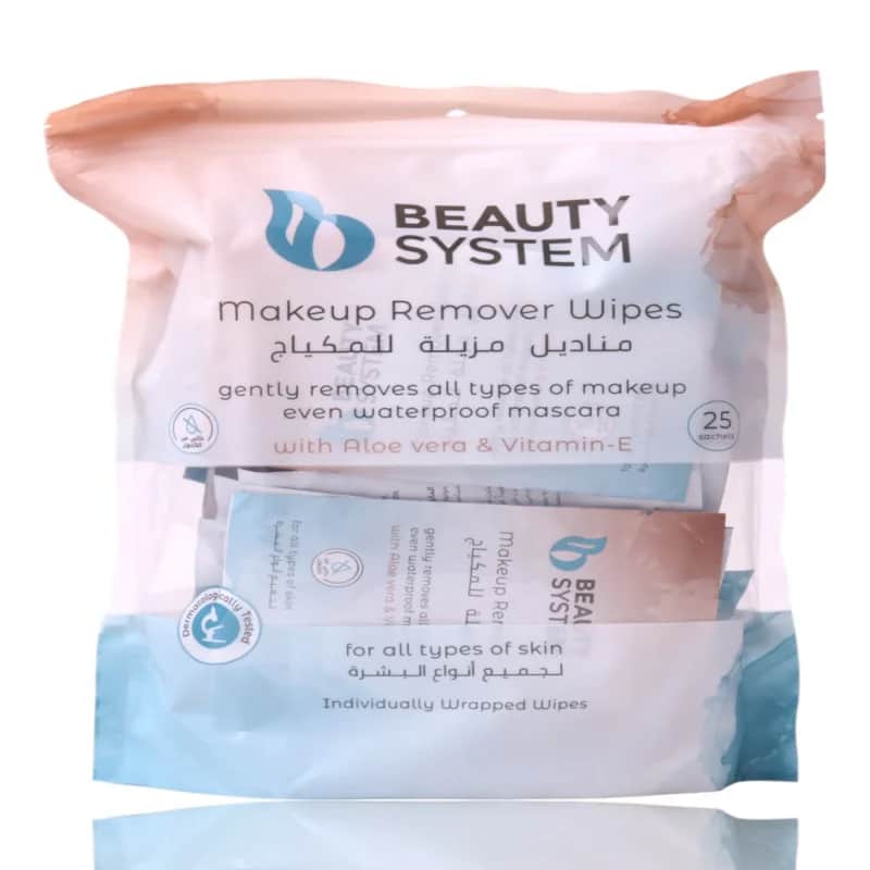 Салфетки для снятия макияжа 25 штук от Beauty System