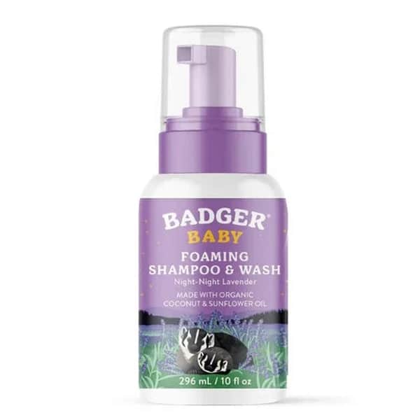 Шампунь для волос и тела Badger Organic Baby Ночной Пена 296 мл