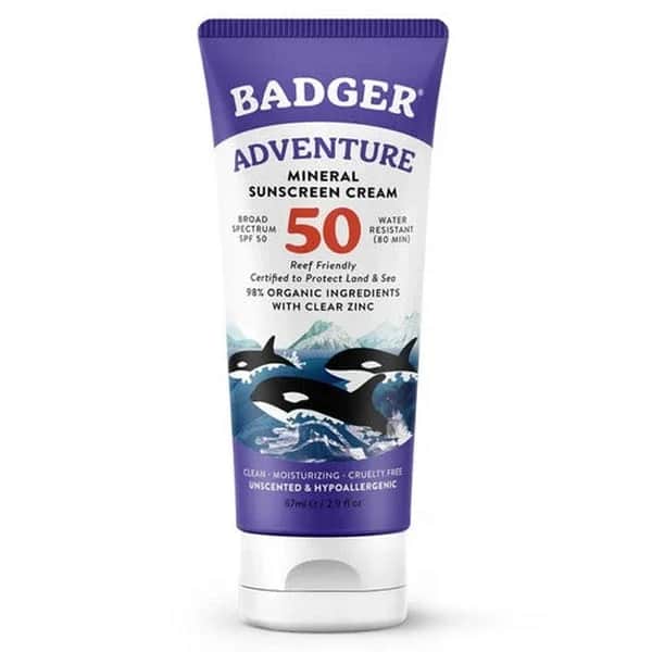 Солнцезащитный крем Badger Adventure Sports Organic SPF 50 87 мл
