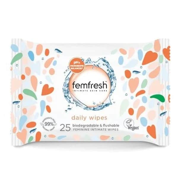 Влажные салфетки для наружной генитальной области Femfresh 25 шт