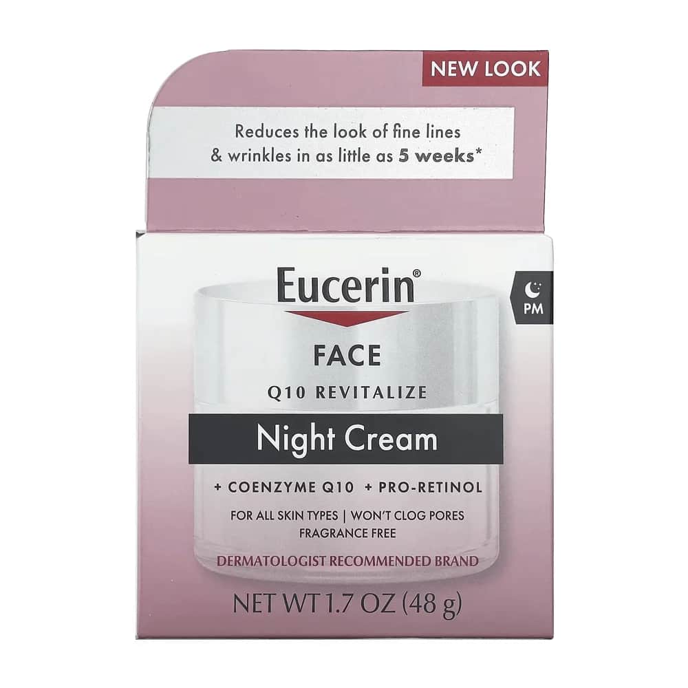 Крем для лица Eucerin Q10 против морщин ночной с Про Ретинолом 48г