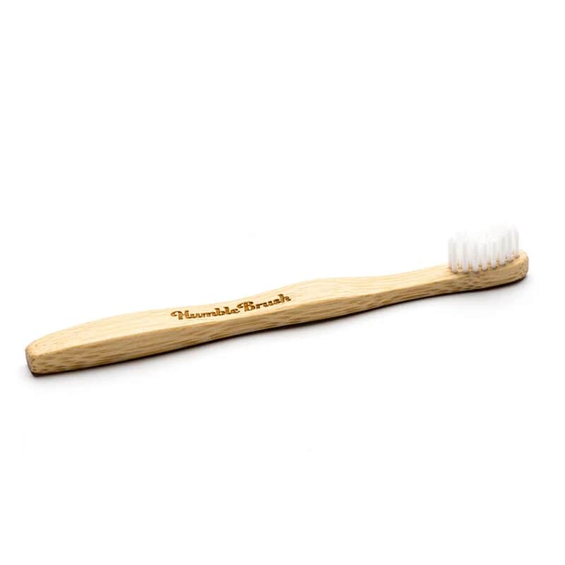 Детская зубная щетка Humble Brush натуральная мягкая - белая