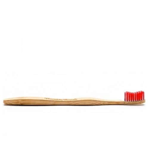 Зубная щетка Humble Brush натуральная мягкая для взрослых - красная