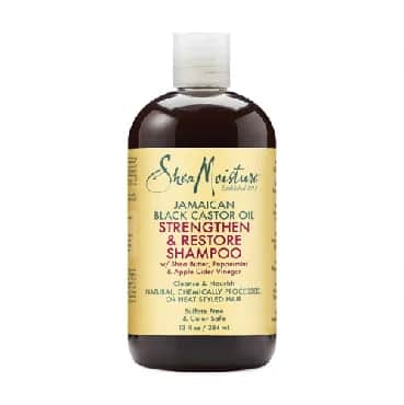 Шампунь с черным касторовым маслом Ямайки Shea Moisture 384 мл