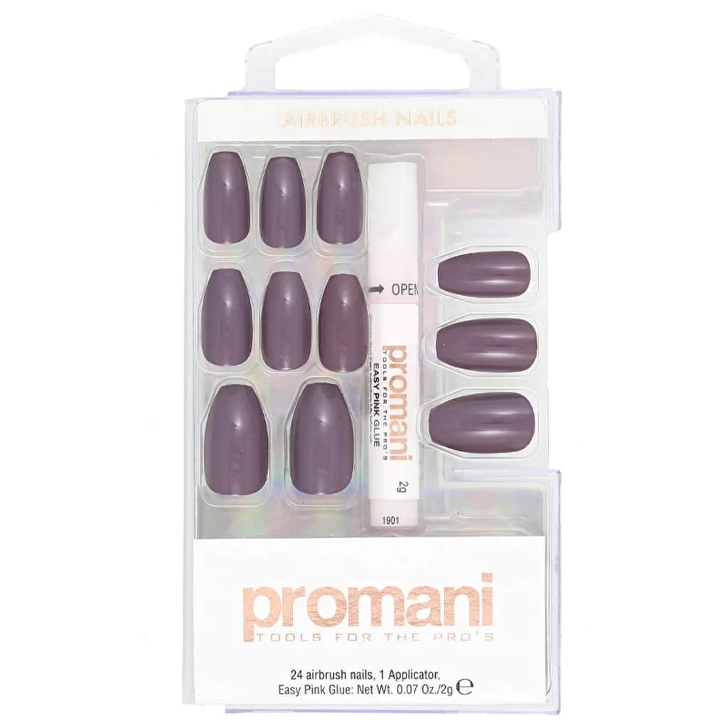 Набор накладных ногтей Promani сливы