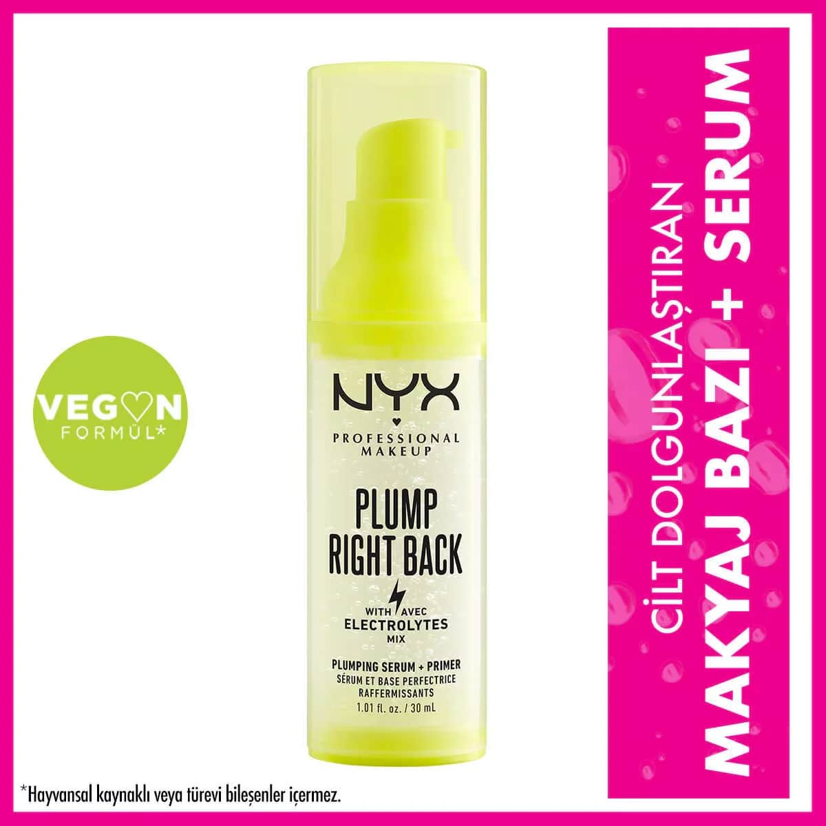 База для макияжа и сыворотка Nyx Professional Makeup Plump Right Back