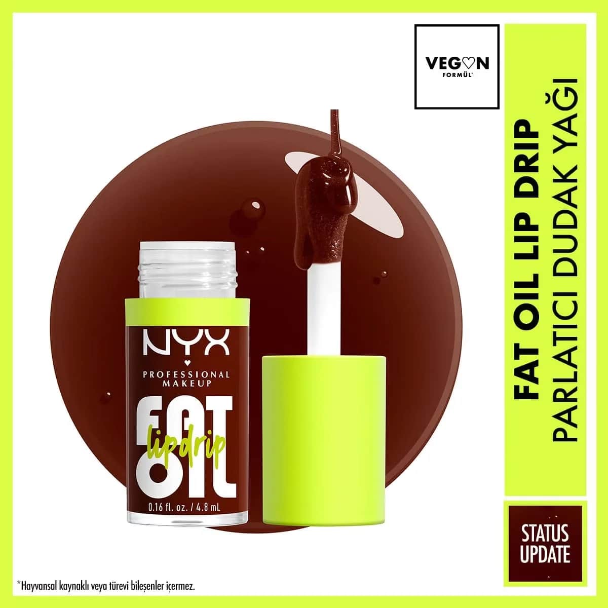 Натуральное масло для губ Nyx Professional Makeup Fat Oil Lip Drip Shine