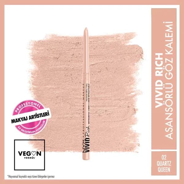 Набор подводки для глаз Nyx Professional Makeup Vivid Rich Lift 02 Кварцевая королева