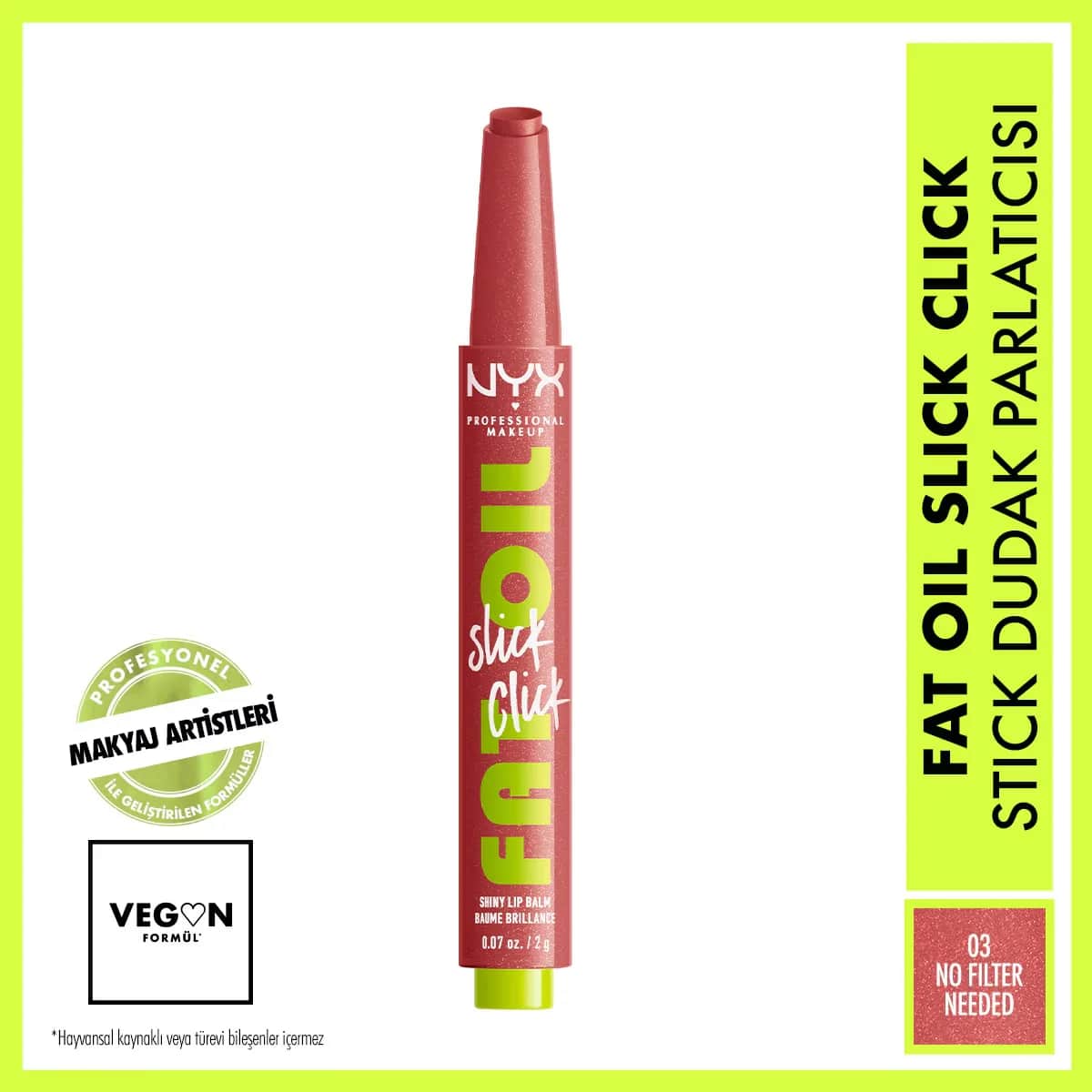 Бальзам для губ Nyx Professional Makeup Fat Oil Slick Click Shine 03 без фильтра