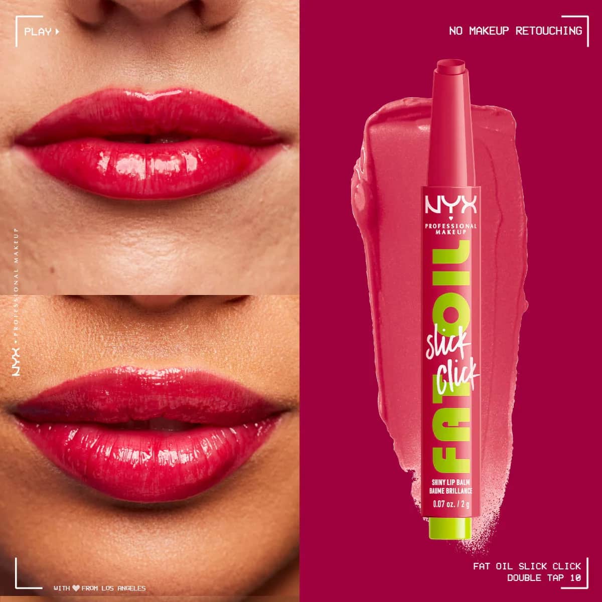 Бальзам для губ Nyx Professional Makeup Fat Oil Slick Click Shine 10