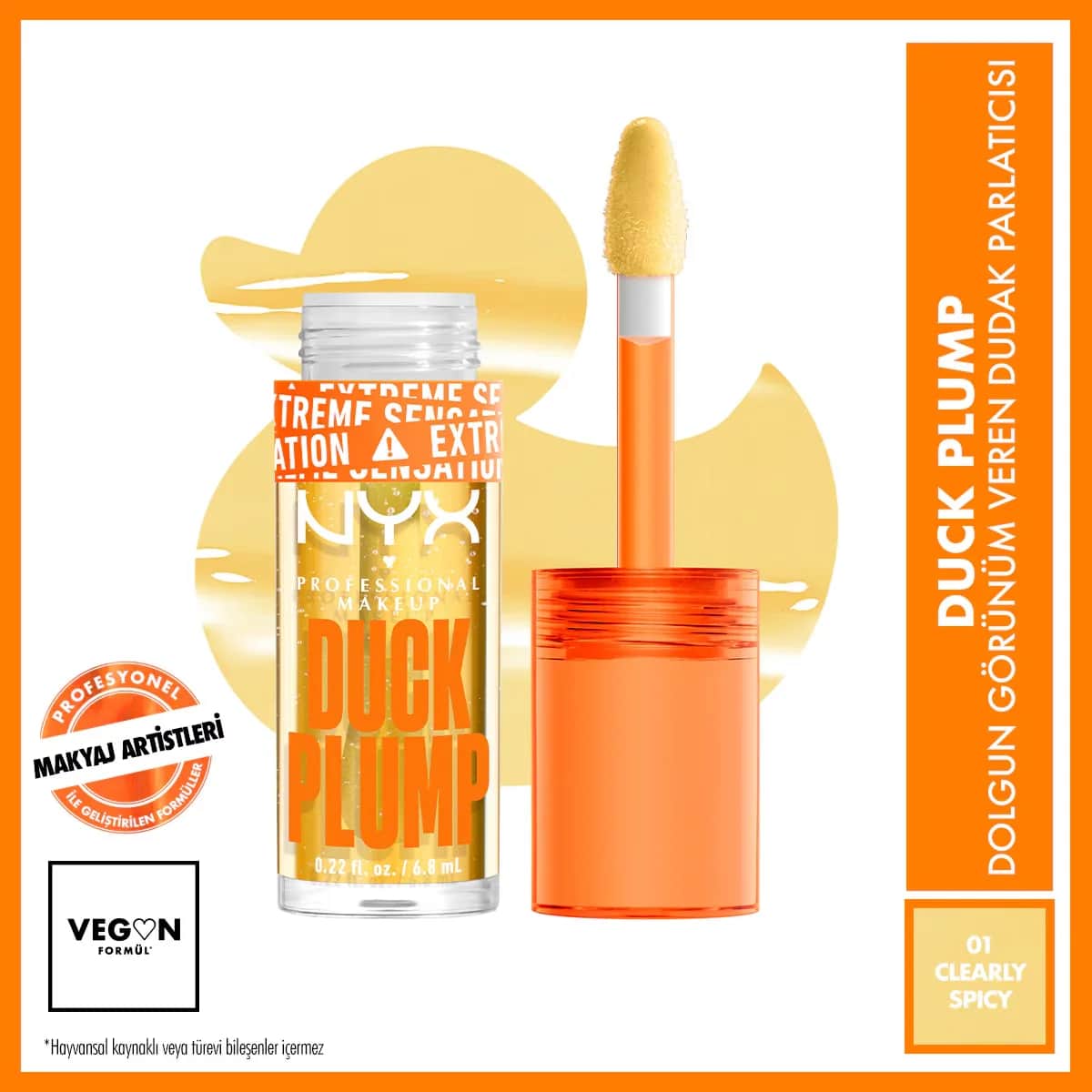 Глосс для губ Nyx Professional Makeup Duck Plump 01 Ясно Острый