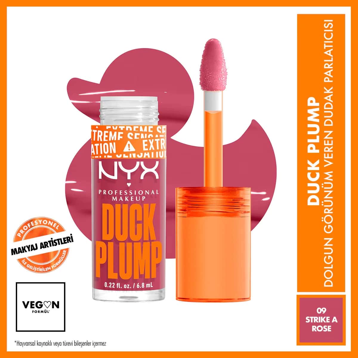 Глосс для губ Nyx Professional Makeup Duck Plump 09 Strike A Rose