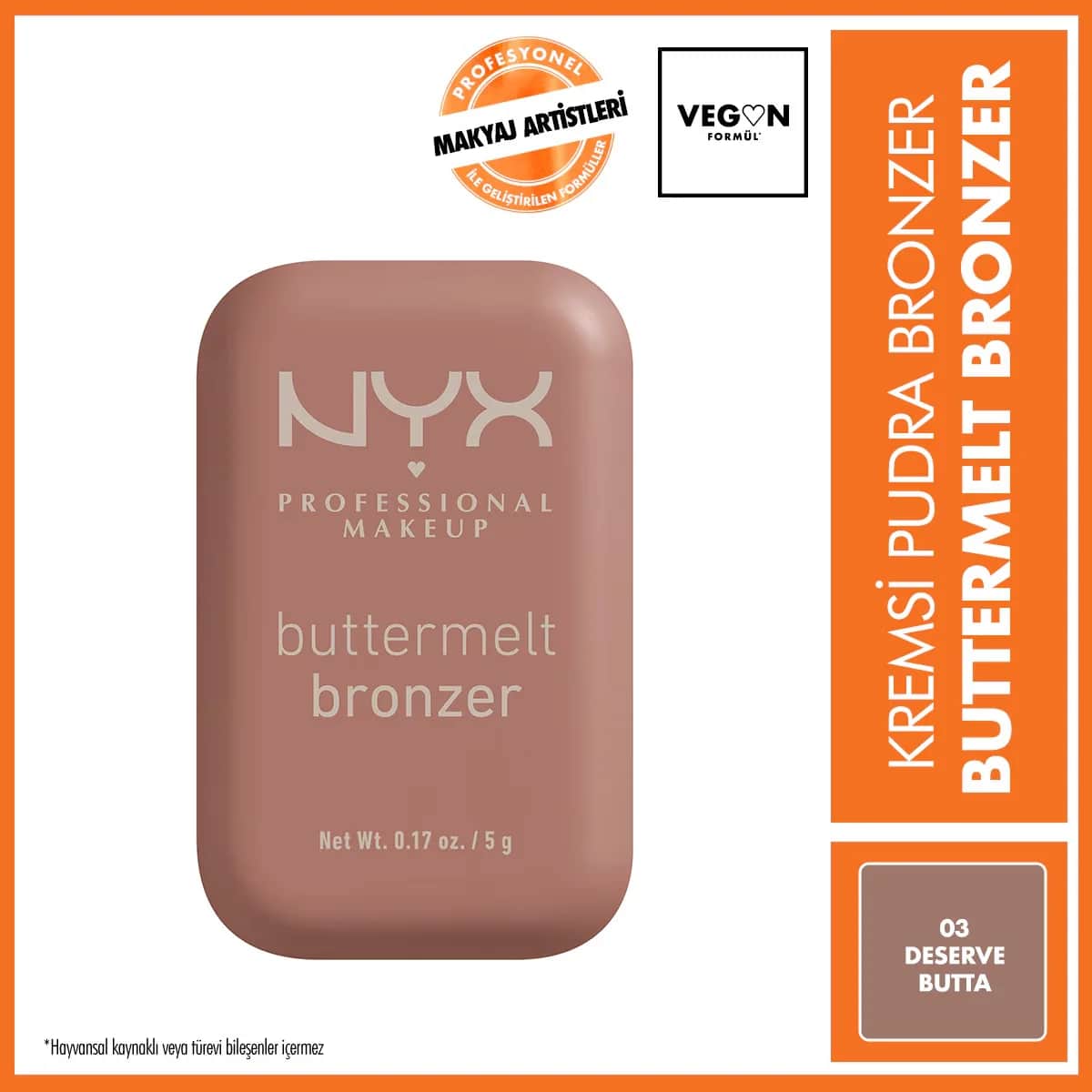Бронзер Buttermelt 03 Deserve Butta от Nyx Professional Makeup