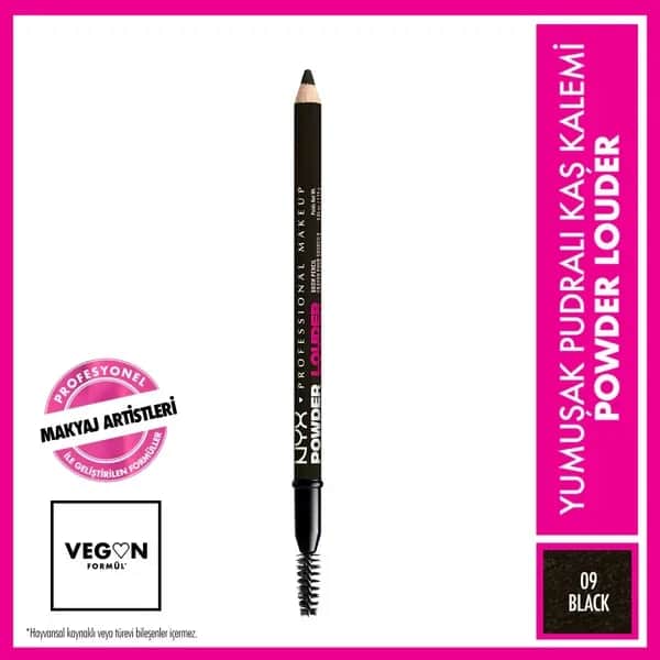 Карандаш для бровей Nyx Professional Makeup Powder Louder 09 черный