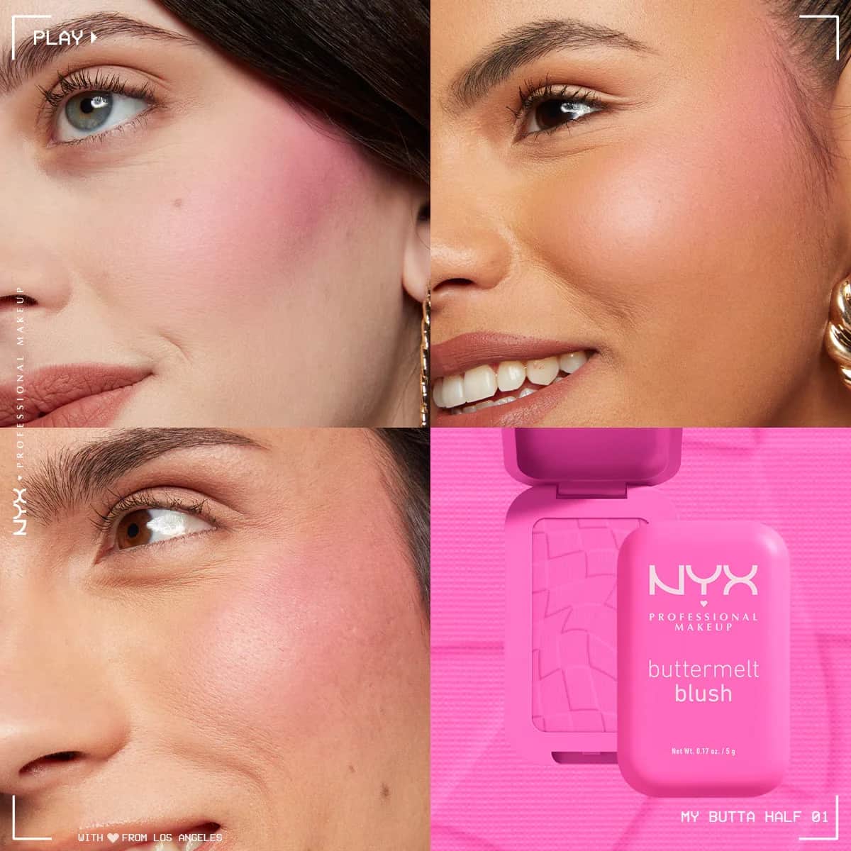 Румяна Nyx Professional Makeup Buttermelt Кремовая Пудра 01 my Butta Half