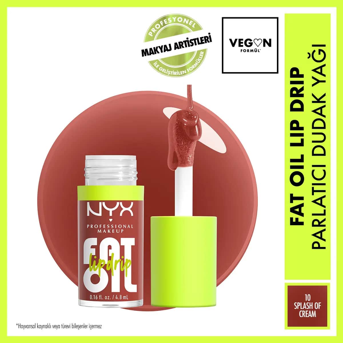Нюкс Профессиональная Косметика Жидкое Масло для Губ Fat Oil Lip Drip Shine