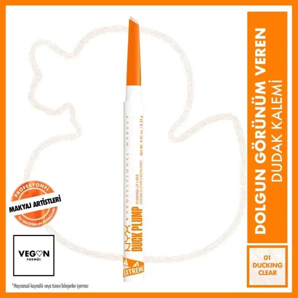 Карандаш для губ Nyx Professional Makeup Duck Plump прозрачный