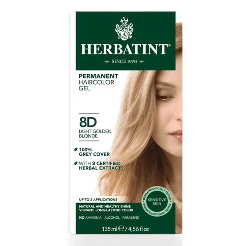 Краска для волос Herbatint 8D Светлый Золотистый Блондин
