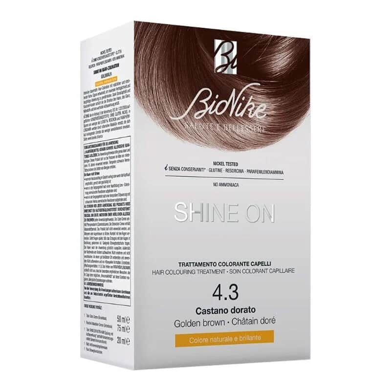 Набор для окрашивания волос Bionike Shine On Золотисто-коричневый № 4.3