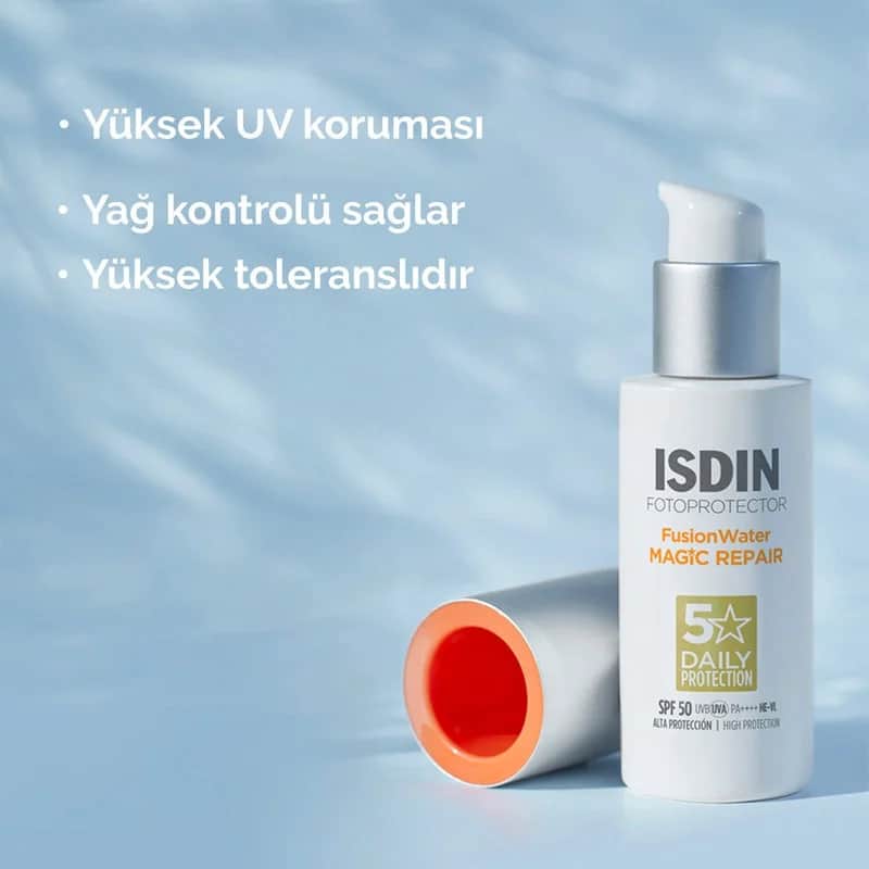Исдин Фьюжн Уотер Мэджик Репаир SPF 50 Солнцезащитный крем - 50г