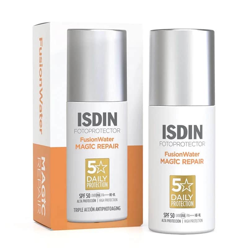 Исдин Фьюжн Уотер Мэджик Репаир SPF 50 Солнцезащитный крем - 50г