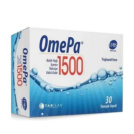 Омепа 1500 пищевая добавка с рыбьим жиром 30 мягких капсул