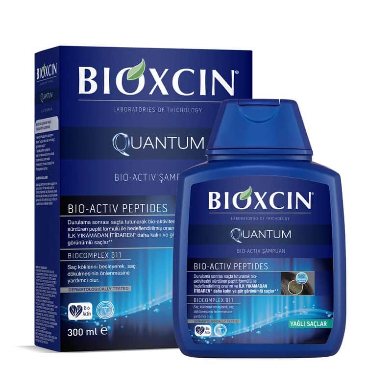 Шампунь против выпадения волос Bioxcin Quantum для жирных волос 300 мл