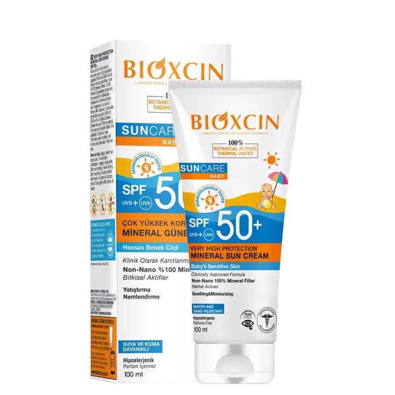 Биоксин Солнцезащитный крем для детей SPF50+ минеральный 100 мл