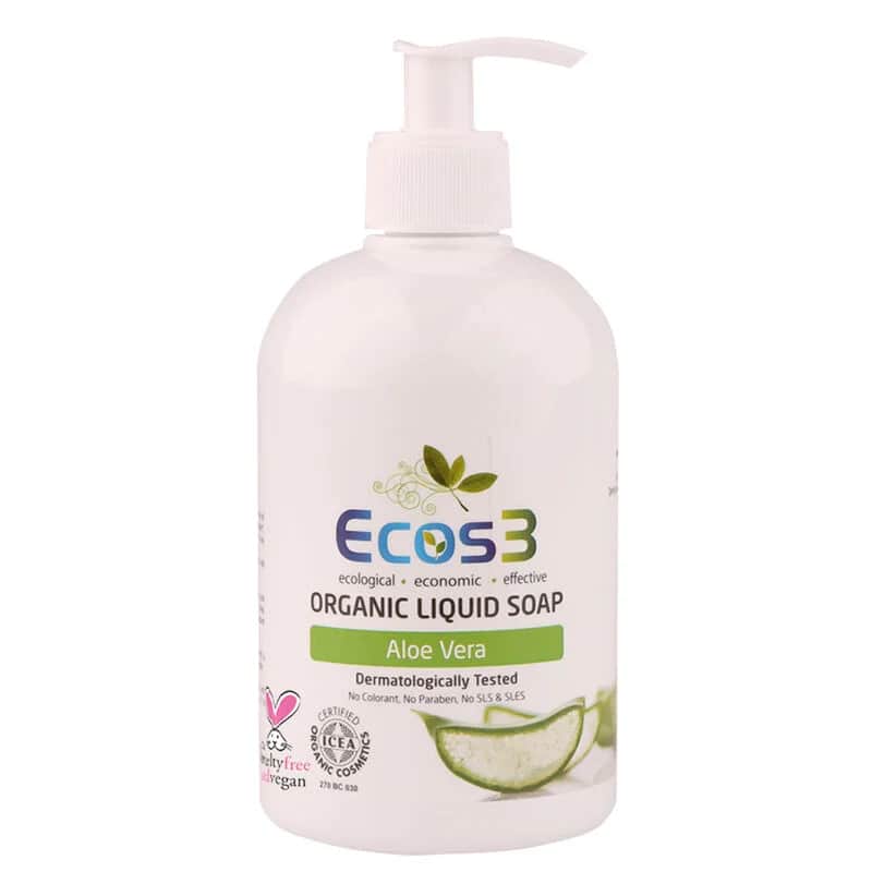 Органическое жидкое мыло с экстрактом алоэ вера 500 мл от Ecos3