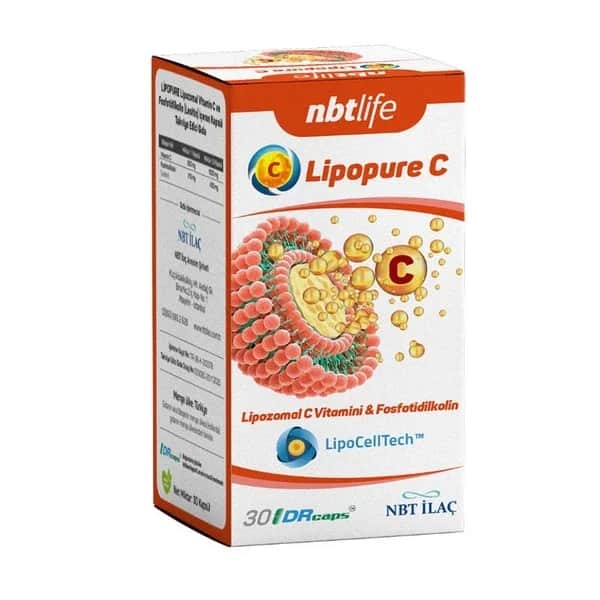 Добавка витамина C Lipopure 30 капсул от Nbt Life