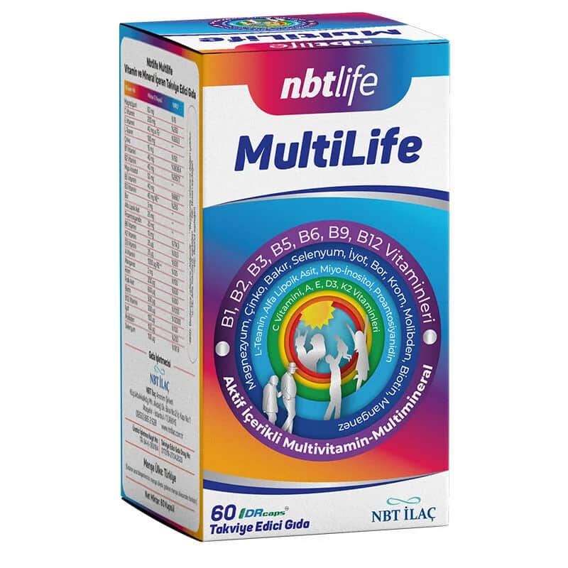 Добавка к пище Nbt Life Multilife 60 капсул