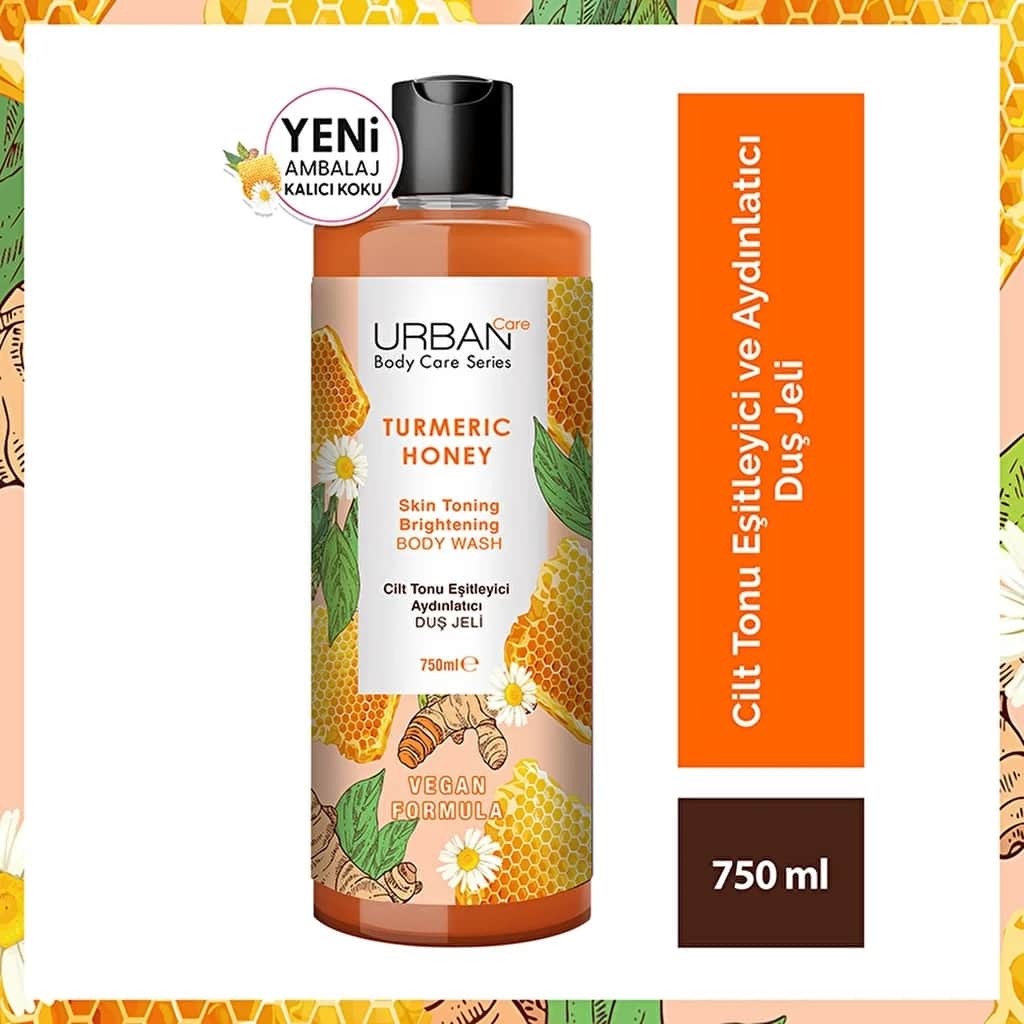 Гель для душа с куркумой и медом Urban Care 750 мл