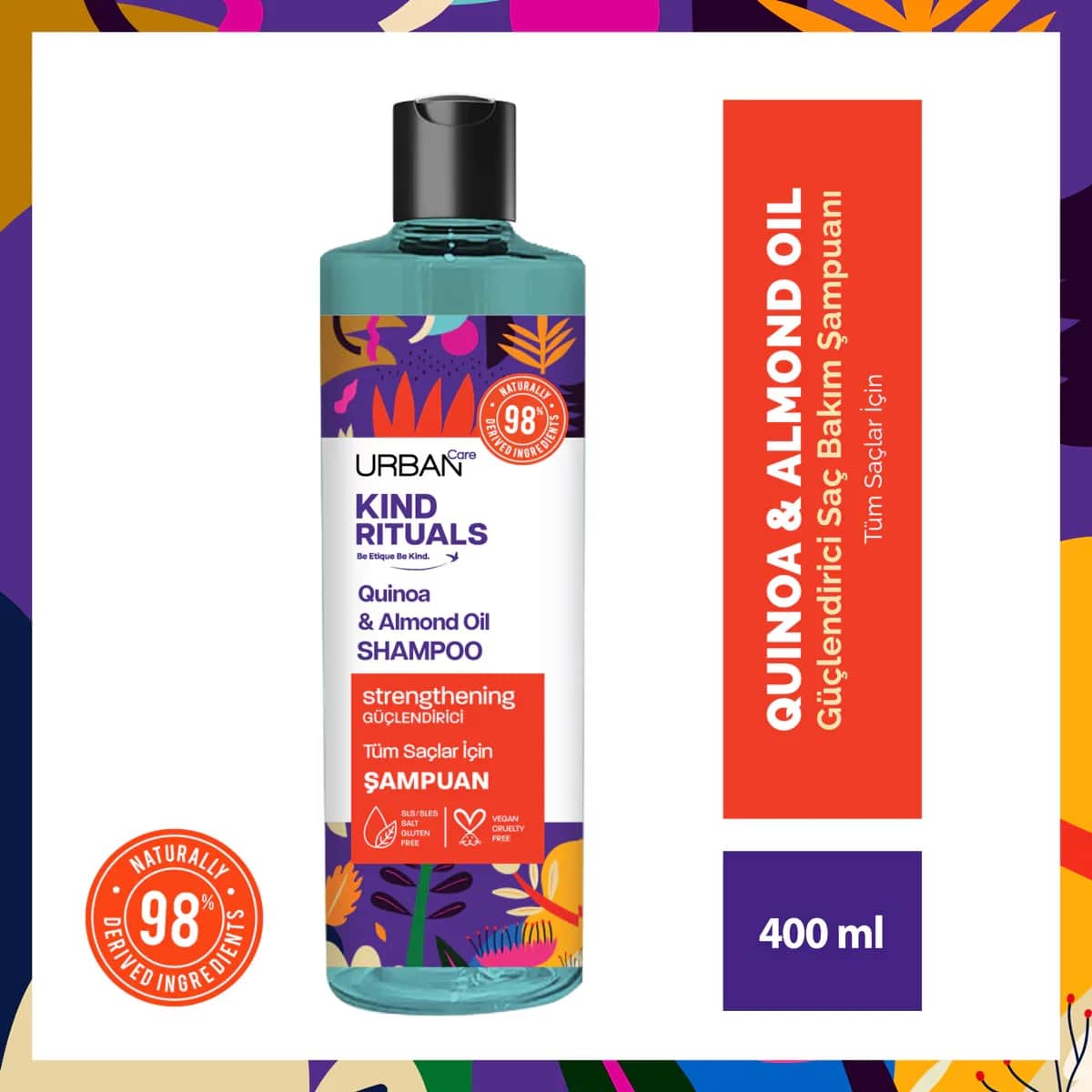 Шампунь Urban Care Kind Rituals Киноа и Миндаль 400 мл