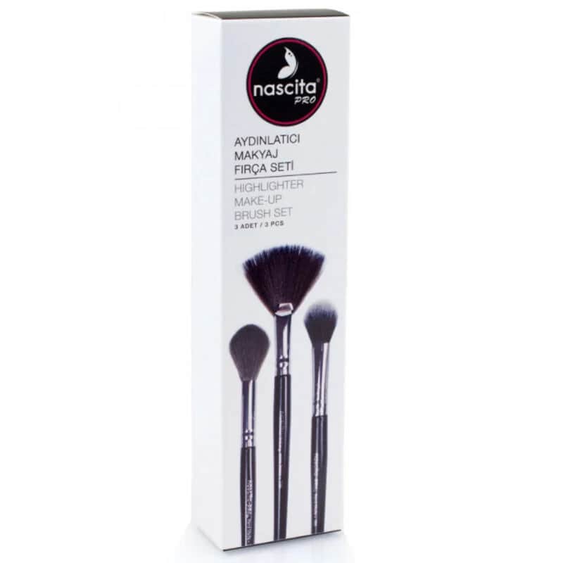 Набор кистей для макияжа Nascita Pro Illuminating 3 шт.