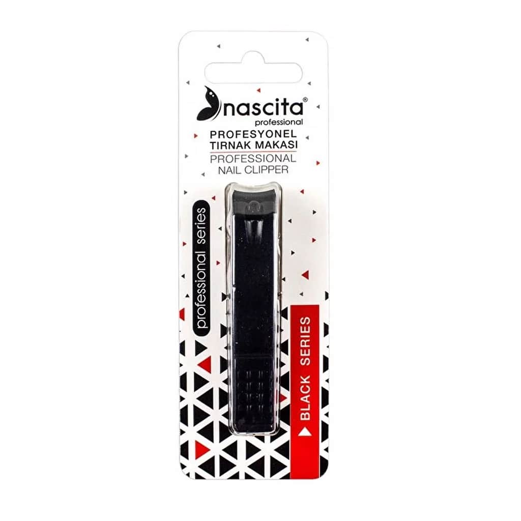 Ножницы для ногтей Nascita черные большие профессиональные