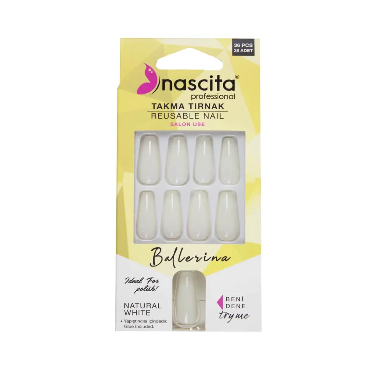 Накладные ногти Nascita 36 штук Балерина 142