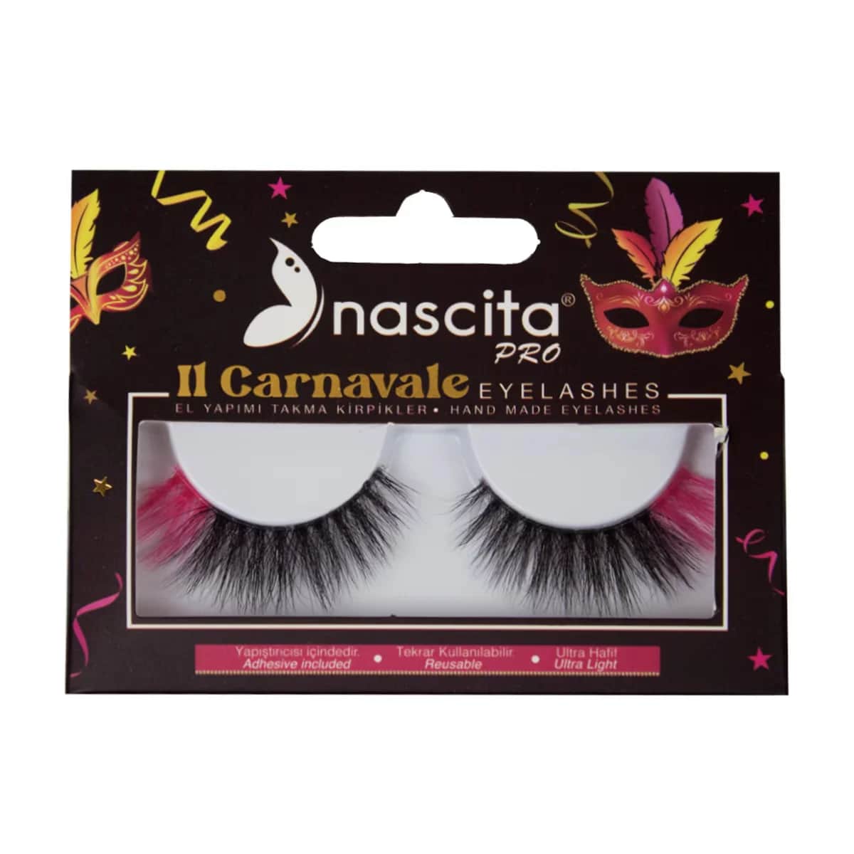 Накладные ресницы Nascita Carnavale цветные 128