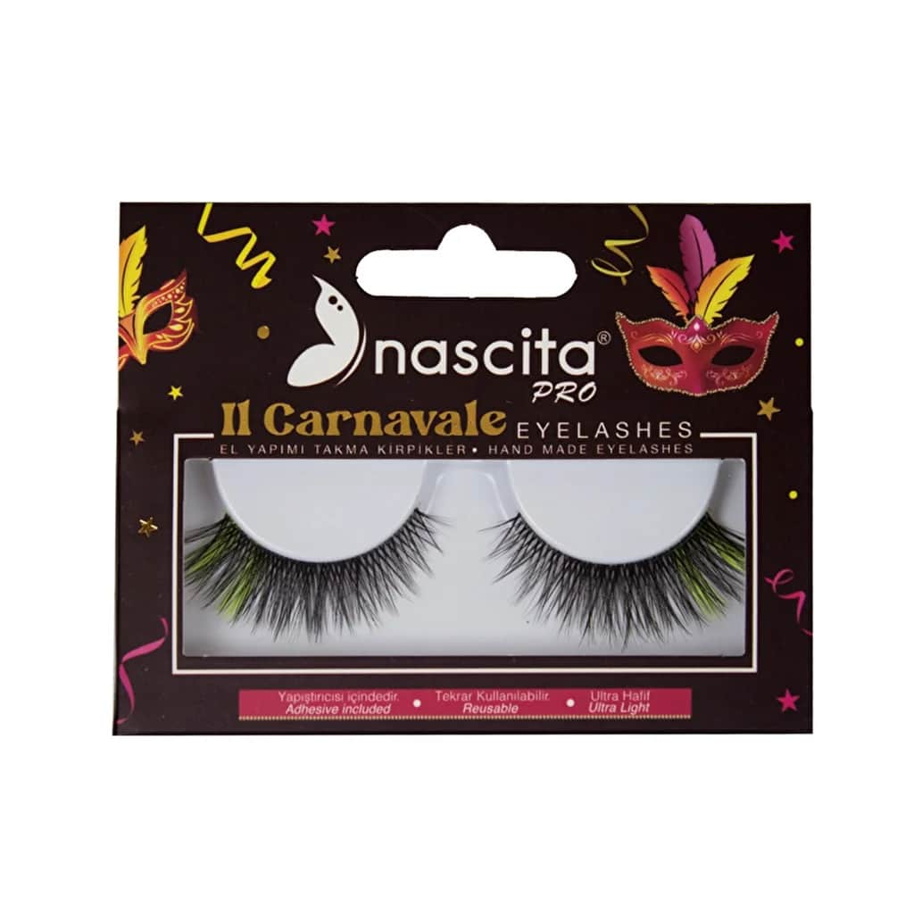 Накладные ресницы желтые Nascita Carnavale Series