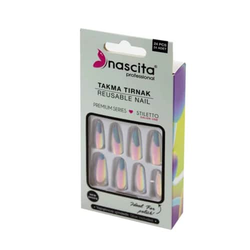 Накладные ногти Nascita Голограмма S197 24 шт