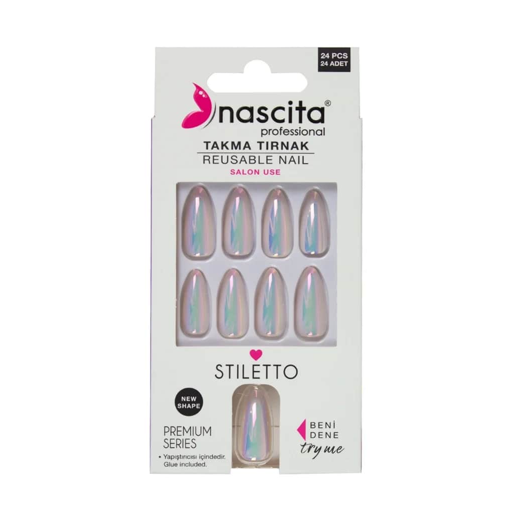 Накладные ногти Nascita Голограмма S197 24 шт