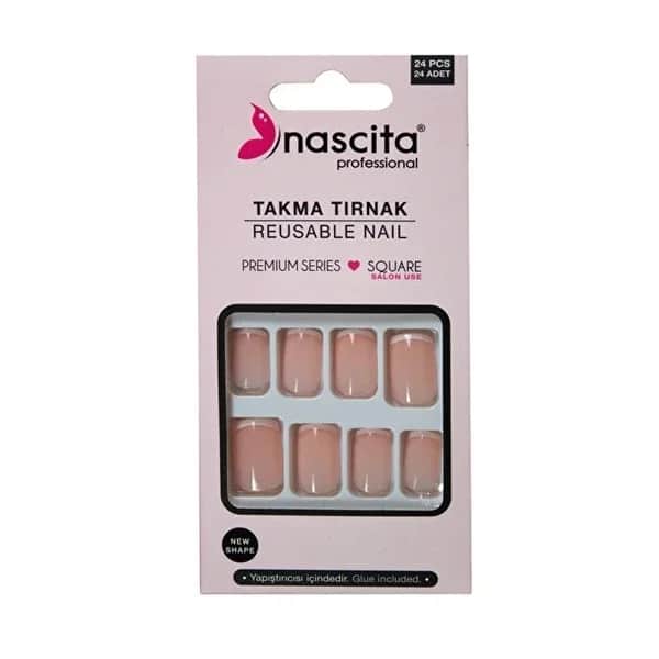 Ногти французские Nascita Squera S203 24 шт.
