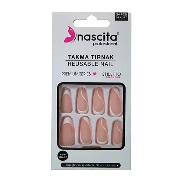 Ногти-стилето матовые 24 шт от Nascita