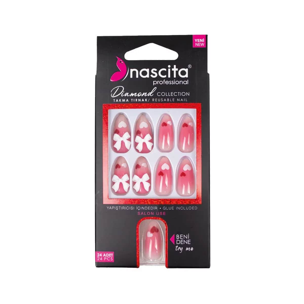 Накладные ногти Nascita Stone 24 шт S257