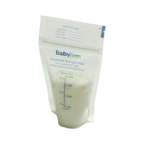 Пакеты для хранения грудного молока Babyjem - герметичные, без BPA, 25 штук