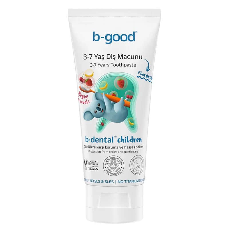 Детская зубная паста B-good B-dental без фтора для детей 3-7 лет Фруктовый карнаваль 50 мл