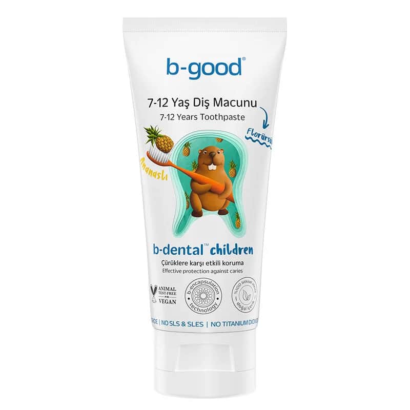 Детская зубная паста B-good B-dental без фтора с ананасом 50 мл
